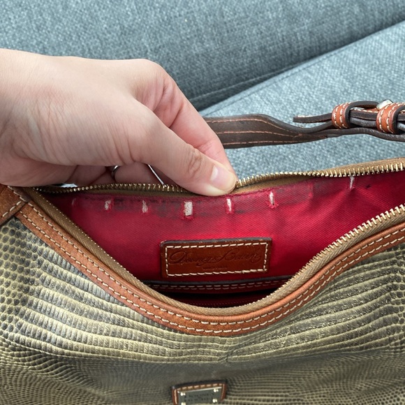 Dooney & Bourke Embossed Lizard Hobo Bag - Picture 9 of 10